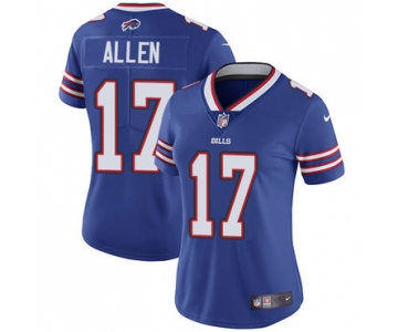 Nike Bills #17 Josh Allen Royal Blue Team Color Women's Stitched NFL Vapor Untouchable Limited Jersey