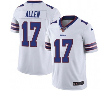 Nike Bills 17 Josh Allen White 100th Season Vapor Untouchable Limited Jersey