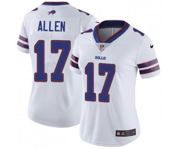 Nike Bills #17 Josh Allen White Women's Stitched NFL Vapor Untouchable Limited Jersey