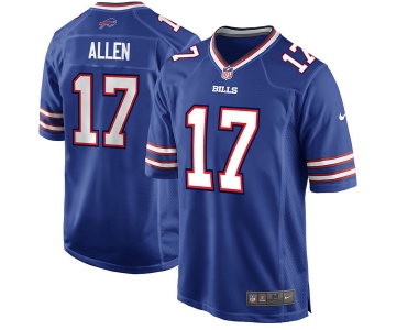 Nike Buffalo Bills #17 Josh Allen Royal 2018 NFL Draft Pick Elite Jersey