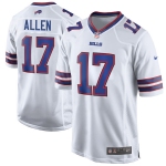 Nike Buffalo Bills #17 Josh Allen White 2018 NFL Draft Pick Elite Jersey