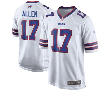 Nike Buffalo Bills #17 Josh Allen White 2018 NFL Draft Pick Elite Jersey