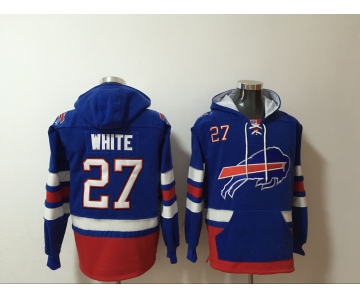 Men's Buffalo Bills #27 Tre'Davious White NEW Blue Pocket Stitched NFL Pullover Hoodie