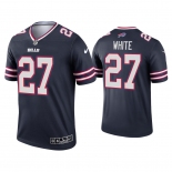 Men's Womens Youth Kids Buffalo Bills #27 Tre'Davious White Navy Stitched NFL Limited Inverted Legend Jersey