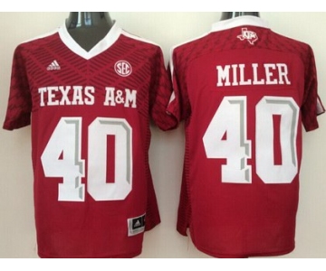 Men's Texas A&M Aggies #40 Von Miller Red 2016 College Football Nike Jersey