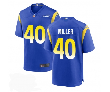 Nike Los Angeles Rams #40 Von Miller Royal Vapor Untouchable Limited Jersey