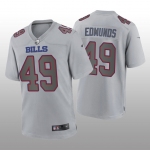 Men's Womens Youth Kids Buffalo Bills #49 Tremaine Edmunds Gray Atmosphere Nike Jersey