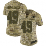 Nike Bills #49 Tremaine Edmunds Camo Women's Stitched NFL Limited 2018 Salute to Service Jersey