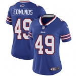 Nike Bills #49 Tremaine Edmunds Royal Blue Team Color Women's Stitched NFL Vapor Untouchable Limited Jersey