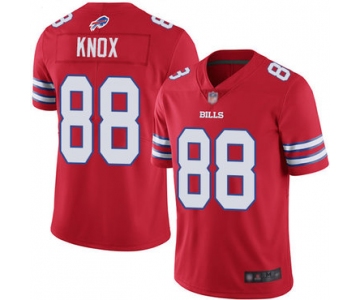 Bills #88 Dawson Knox Red Men's Stitched Football Limited Rush Jersey