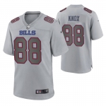 Men's Womens Youth Kids Buffalo Bills #88 Dawson Knox Gray Atmosphere Nike Jersey