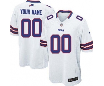 Kids' Nike Buffalo Bills Customized White Game Jersey