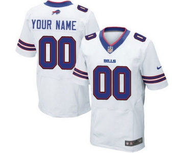 Men's Nike Buffalo Bills Customized 2013 White Elite Jersey