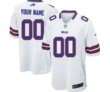 Men's Nike Buffalo Bills Customized White Game Jersey