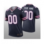 Men's Womens Youth Kids Buffalo Bills #00 Custom Navy Stitched NFL Limited Inverted Legend Jersey