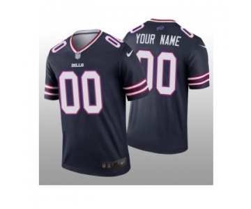 Men's Womens Youth Kids Buffalo Bills #00 Custom Navy Stitched NFL Limited Inverted Legend Jersey