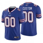 Men's Womens Youth Kids Buffalo Bills #00 Custom Royal Blue Team Color Stitched NFL Vapor Untouchable Limited Jersey