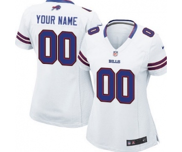 Women's Nike Buffalo Bills Customized White Limited Jersey