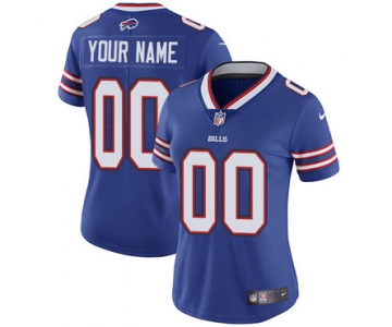 Women's Nike Buffalo Bills Home Royal Blue Customized Vapor Untouchable Player Limited Jersey