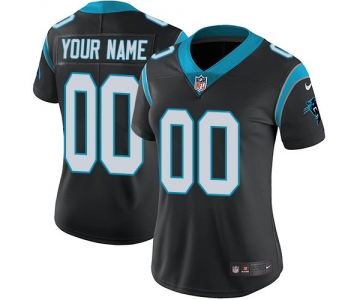 Women's Nike Carolina Panthers Black Customized Vapor Untouchable Player Limited Jersey