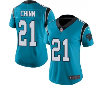 Nike Carolina Panthers #21 Jeremy Chinn Blue Alternate Women's Stitched NFL Vapor Untouchable Limited Jersey