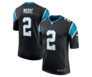 Men's Womens Youth Kids Carolina Panthers #2 D.J. Moore Nike Black Vapor Limited Jersey