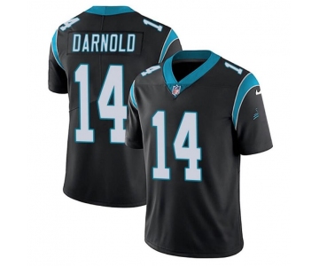 Men's Womens Youth Kids Carolina Panthers #14 Sam Darnold Black Alternate Stitched NFL Vapor Untouchable Limited Jersey