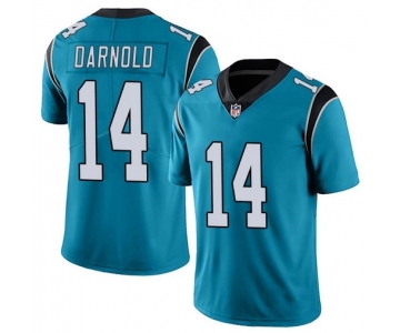 Men's Womens Youth Kids Carolina Panthers #14 Sam Darnold Blue Alternate Stitched NFL Vapor Untouchable Limited Jersey