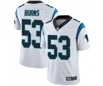 Panthers #53 Brian Burns White Youth Stitched Football Vapor Untouchable Limited Jersey