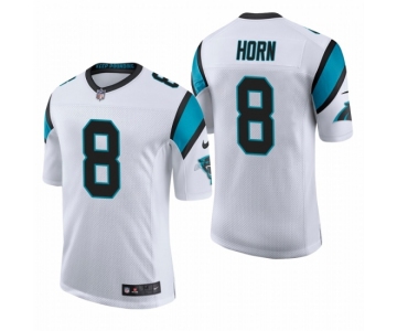 Men's Womens Youth Kids Carolina Panthers #8 Jaycee Horn Nike White Vapor Limited Jersey