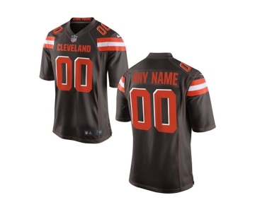 Kids' Nike Cleveland Browns Customized 2015 Brown Game Jersey