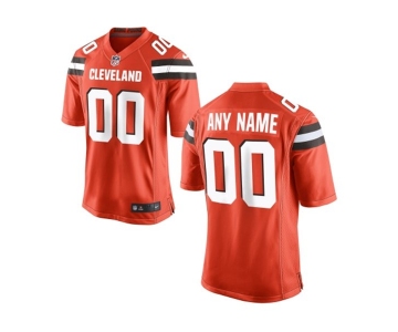 Kids' Nike Cleveland Browns Customized 2015 Orange Game Jersey