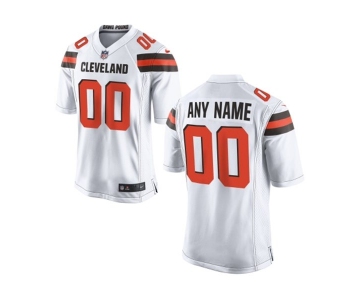 Kids' Nike Cleveland Browns Customized 2015 White Game Jersey