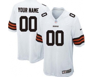 Kids' Nike Cleveland Browns Customized White Game Jersey