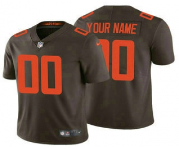 Men's Cleveland Browns Customized 2020 New Brown Vapor Untouchable NFL Stitched Limited Jersey