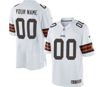 Men's Nike Cleveland Browns Customized White Limited Jersey