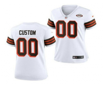 Women's Cleveland Browns ACTIVE PLAYER Custom 1946 Vapor Stitched Football Jersey(Run Small)