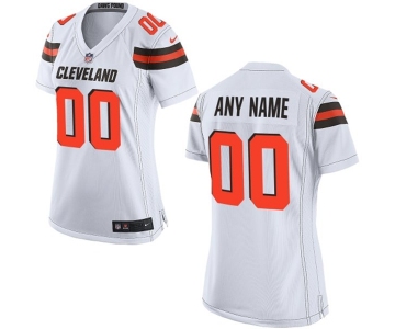 Women's Nike Cleveland Browns Customized 2015 White Game Jersey