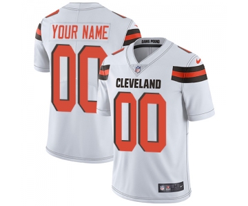Youth Nike Cleveland Browns Road White Customized Vapor Untouchable Player Limited Jersey