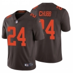Men's Womens Youth Kids Cleveland Browns #24 Nick Chubb Brown Color Rush Vapor Untouchable Limited Stitched jersey