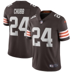Men's Womens Youth Kids Cleveland Browns #24 Nick Chubb Brown Vapor Untouchable Limited Stitched Jersey