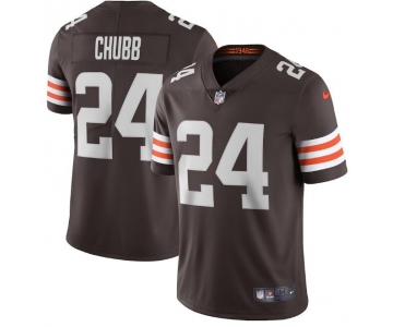 Nike Cleveland Browns #24 Nick Chubb Brown 2020 New Vapor Untouchable Limited Jersey