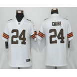 Women's Cleveland Browns #24 Nick Chubb White 2020 NEW Vapor Untouchable Stitched NFL Nike Limited Jersey