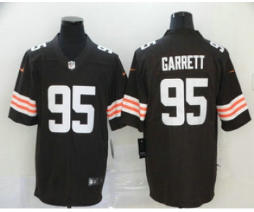 Men's Cleveland Browns #95 Myles Garrett Brown 2020 NEW Vapor Untouchable Stitched NFL Nike Limited Jersey