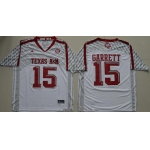 Men's Texas A&M Aggies #15 Myles Garrett White Stitched College Football 2016 adidas NCAA Jersey