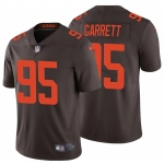 Men's Womens Youth Kids Cleveland Browns #95 Myles Garrett Brown Color Rush Vapor Untouchable Limited Stitched jersey