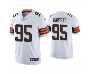 Men's Womens Youth Kids Cleveland Browns #95 Myles Garrett White Vapor Untouchable Limited Stitched Jersey