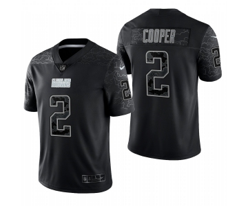 Men's Womens Youth Kids Cleveland Browns #2 Amari Cooper Black RFLCTV Limited Nike Jersey