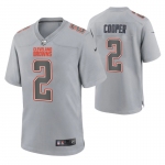 Men's Womens Youth Kids Cleveland Browns #2 Amari Cooper Gray Atmosphere Game Jersey