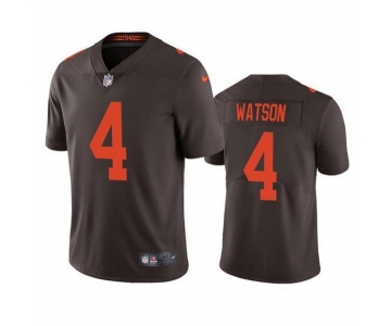 Men's Womens Youth Kids Cleveland Browns #4 Deshaun Watson Brown Color Rush Vapor Untouchable Limited Stitched jersey